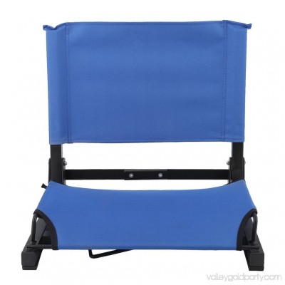 New Beach Chair Folding Portable Stadium Bleacher Cushion Chair Comfortable Padded Seat With Back For Grandstand Lawns Backyards, Blue 569002846